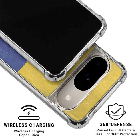 Colombia Flag Distressed Google Pixel 10 Clear Case